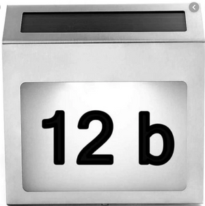 СВЕТОДИОДНЫЙ НОМЕР ДОМА - НА СОЛНЕЧНОЙ БАТАРЕЕ