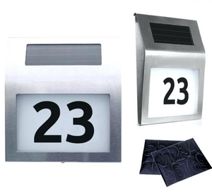 СВЕТОДИОДНЫЙ НОМЕР ДОМА - НА СОЛНЕЧНОЙ БАТАРЕЕ