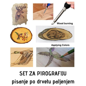 pisanje po drvetu paljenjem pirografija